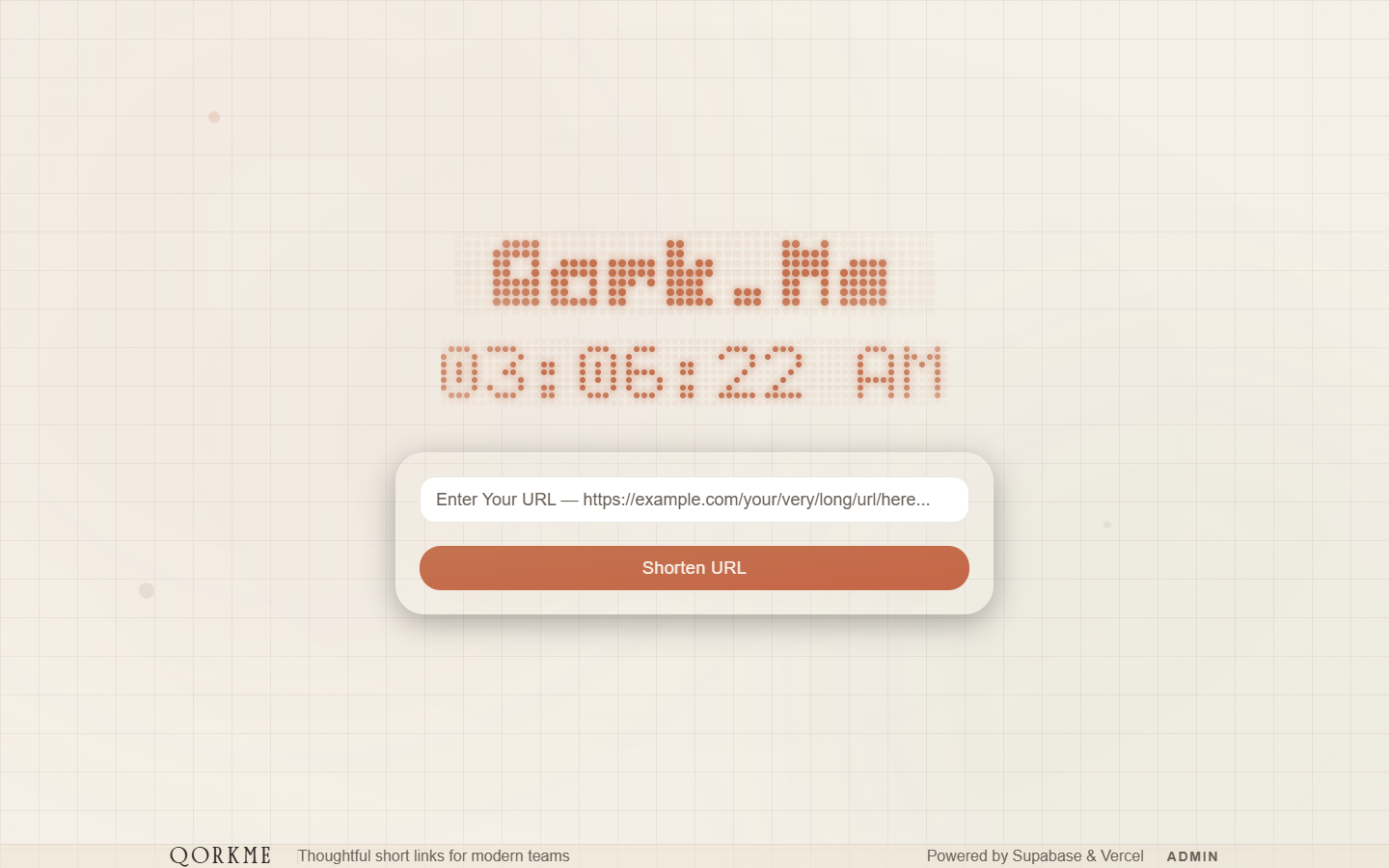 QorkMe URL Shortener